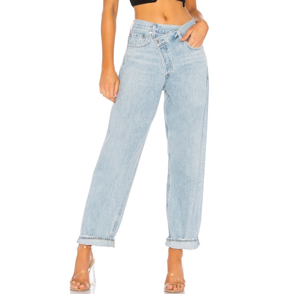 Agolde Criss Cross Upsized Jean in Suburbia